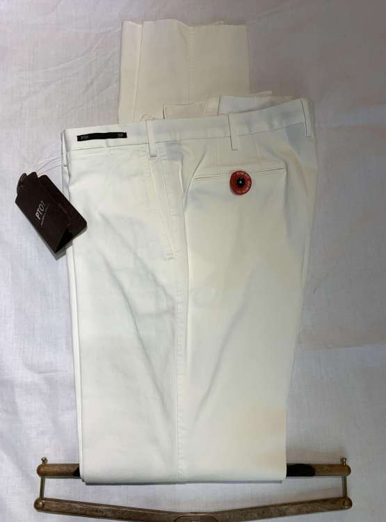 Bele muške pantalone PT01